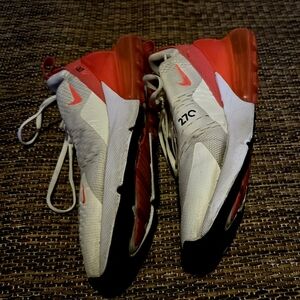 Nike Air Max 270 Hot Pink And White Women's Shoes